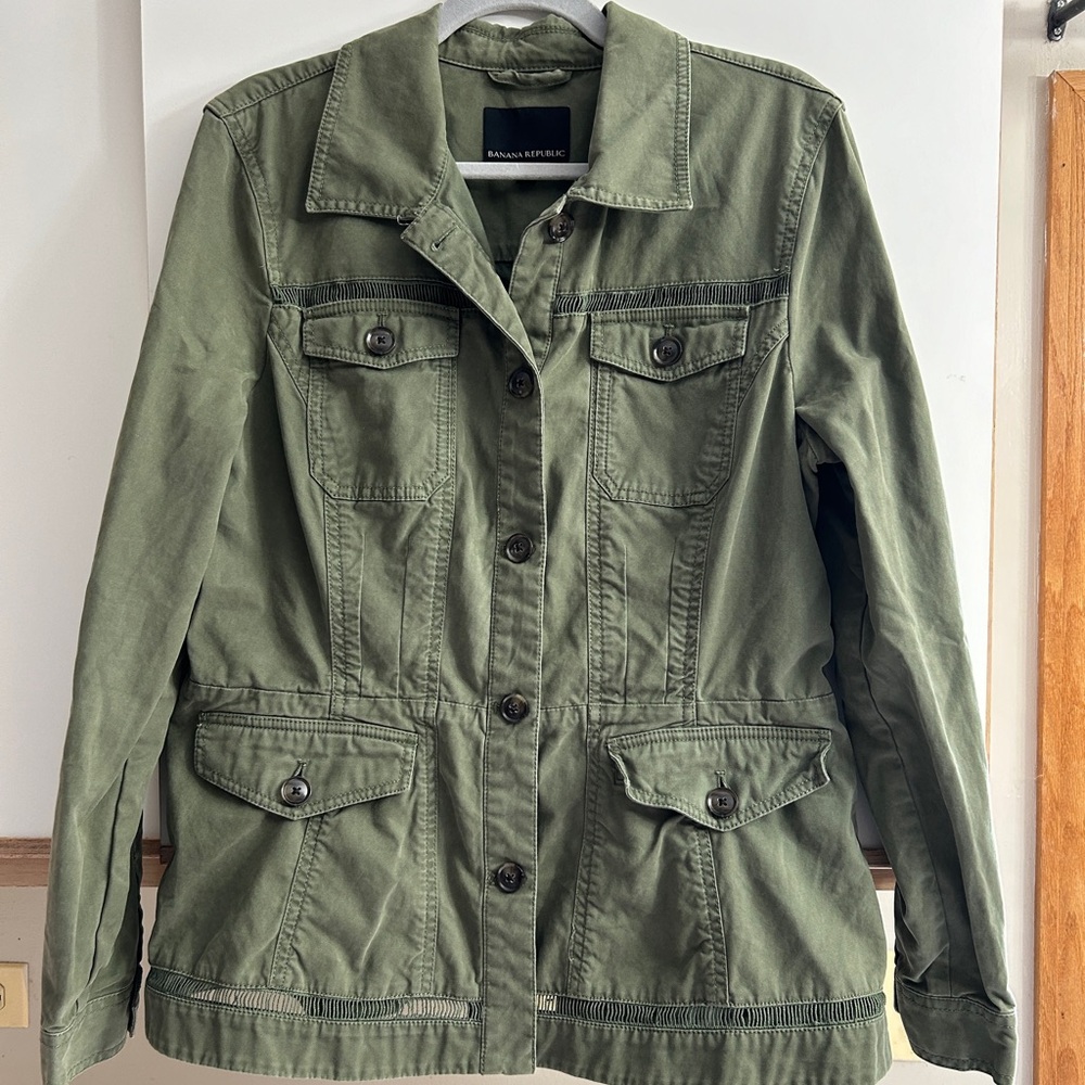 Banana Republic Green Utility Jacket